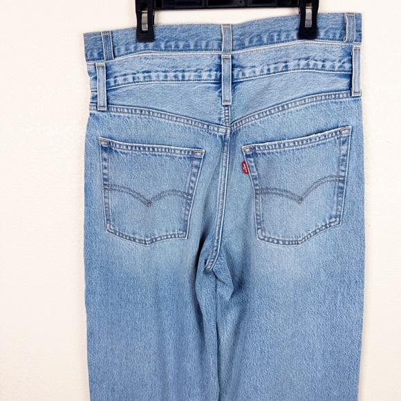 Levis Womans Wide Leg Baggy Double Waist Jeans Denim Size 27 - Picture 6 of 7